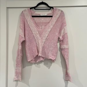 ASTR the label cropped knit sweater